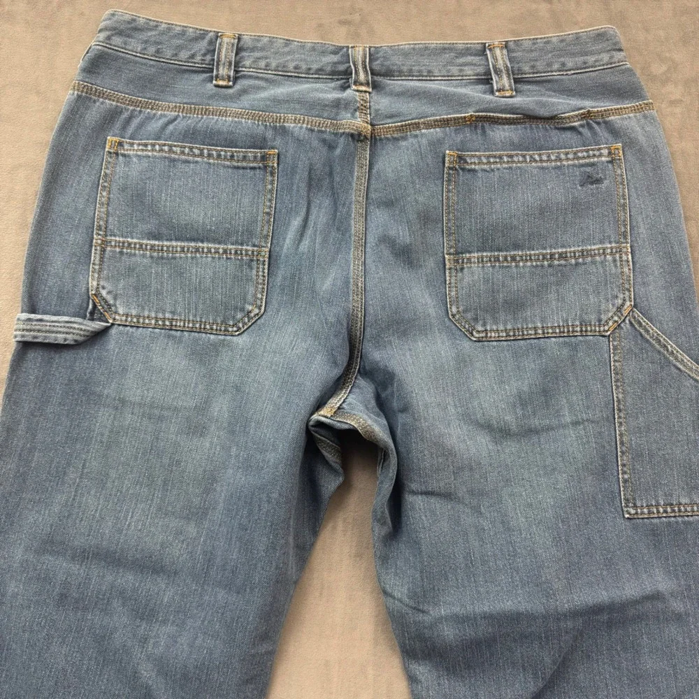 Ridgecut Toughwear Mens Carpenter Jeans Blue Denim Utility Work Pants 42x30